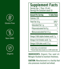 Flora flax oil pour over salad adds a gentle, nutty flavor