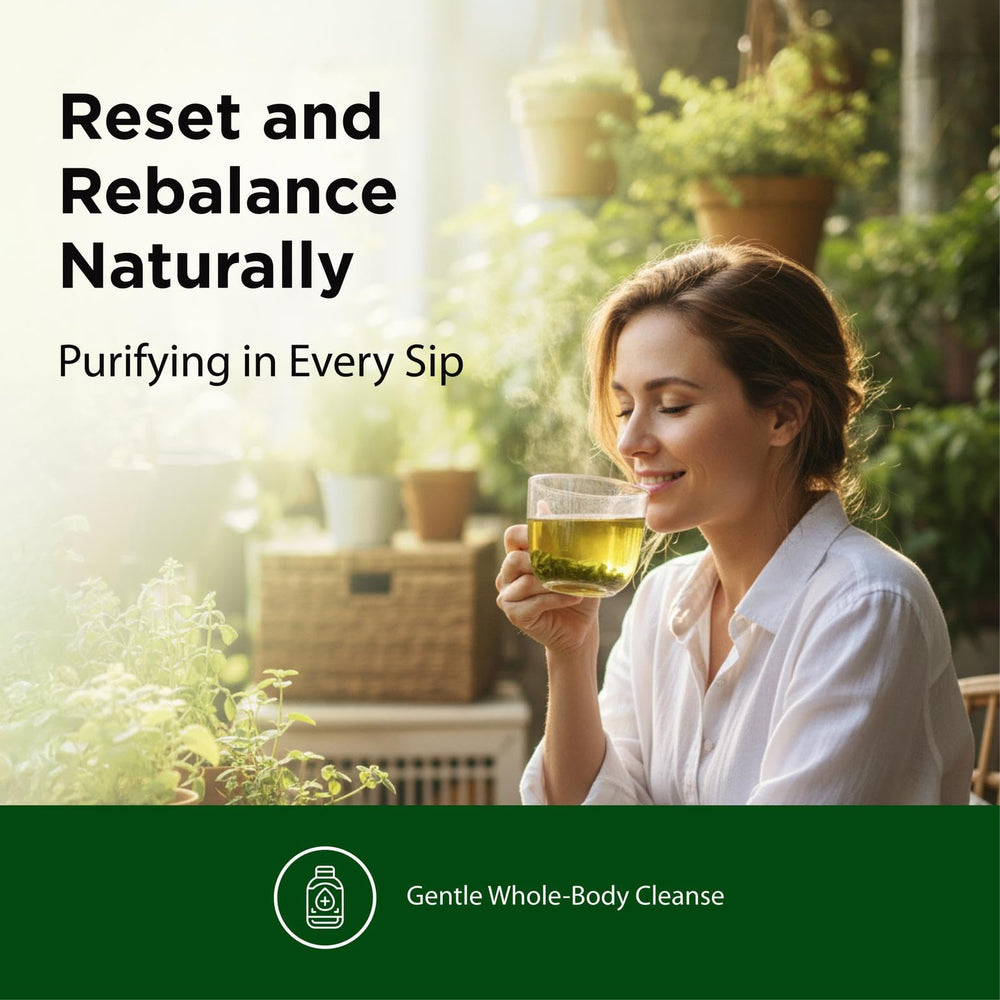 Close view of Flor-Essence eight-herb formula ingredients.