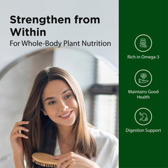 Flora High Lignan Flax Oil label close-up highlighting lignans and cold pressed extraction.