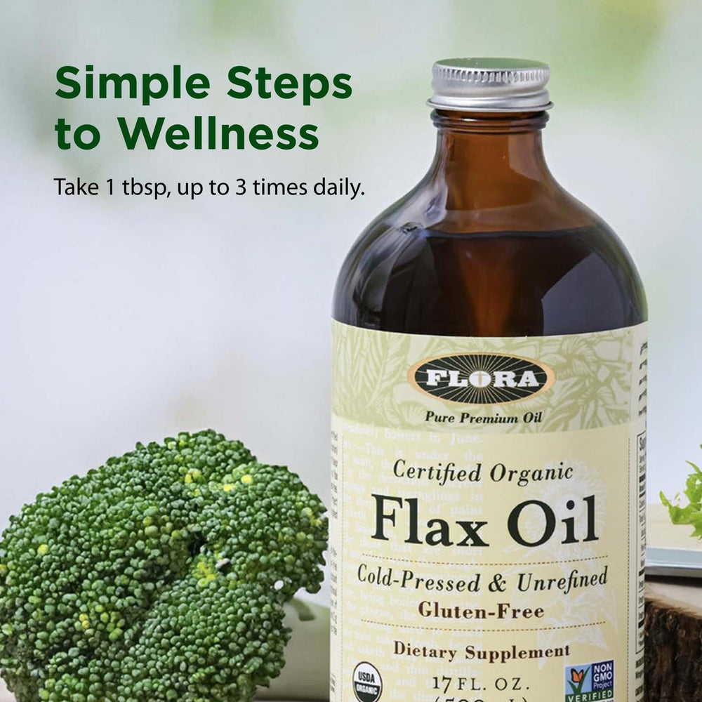 Flora non-GMO gluten-free flax oil for clean nutrition