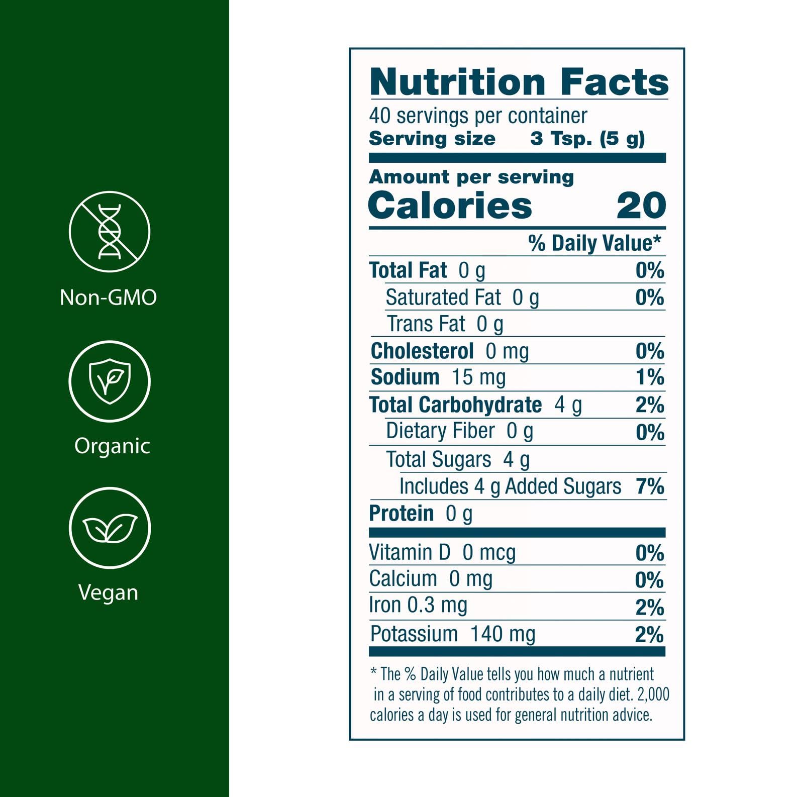 Flora Red Beet Crystals powder dissolves in water for a quick, sugar-free boost.