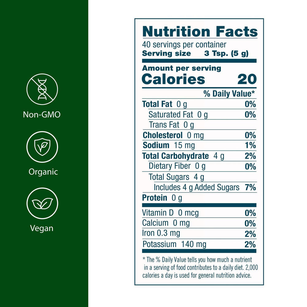 Flora Red Beet Crystals powder dissolves in water for a quick, sugar-free boost.