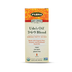 Flora Udo's 369 bottle pour supports daily omega intake
