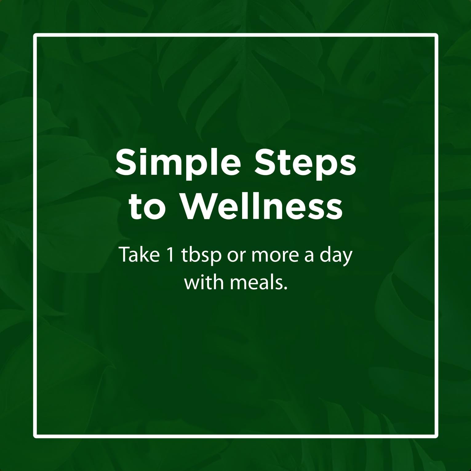 Oil drizzled on greens with Flora 369 for nutty flavor and nutrition