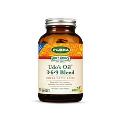 Flora Udo’s Oil 3-6-9 bottle with nutty flavor profile adds everyday omega support.