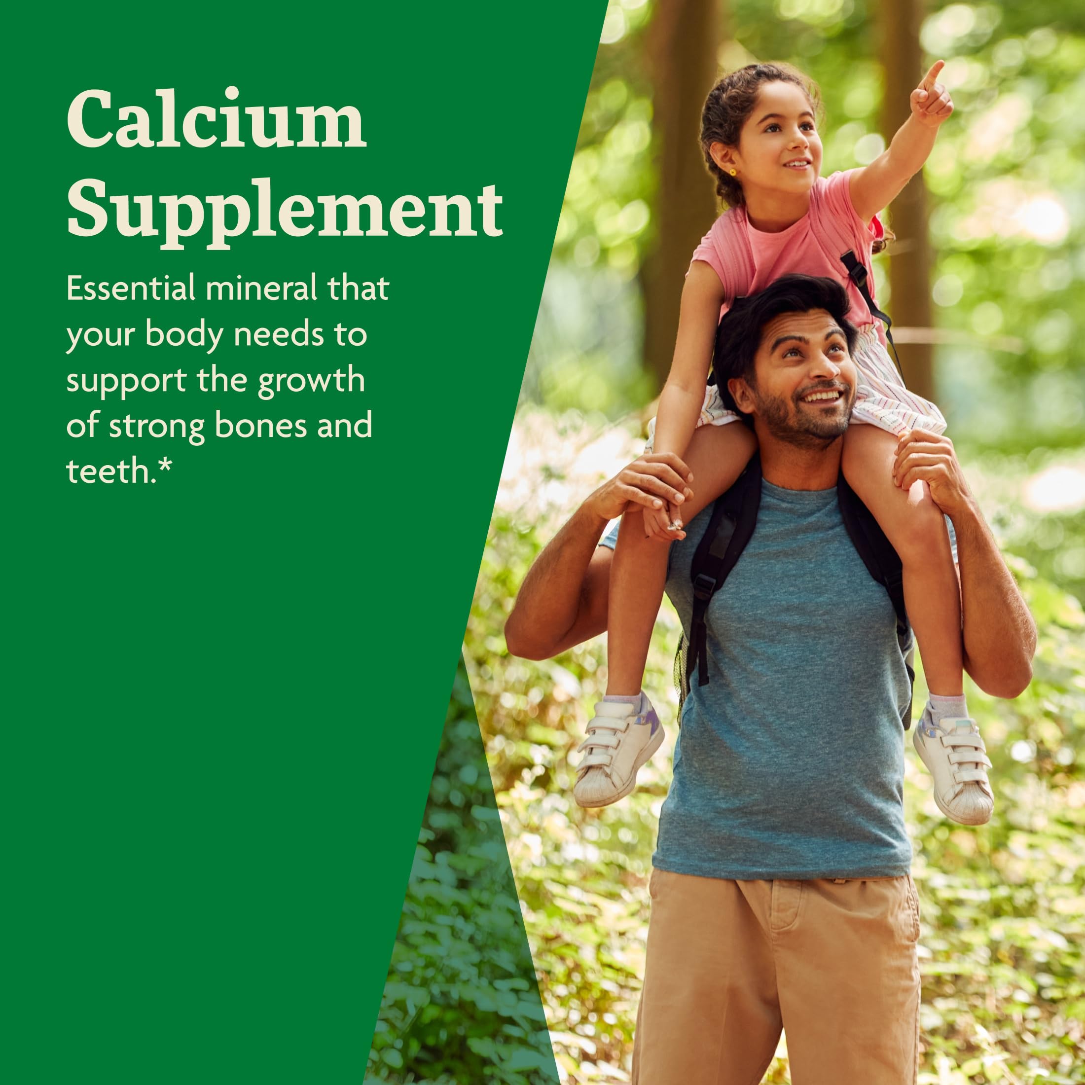 Floradix Calcium Liquid dosage illustration shows 200 mg per serving