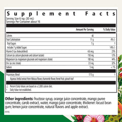 Floradix Calcium Magnesium liquid pour showing easy daily dairy-free calcium intake