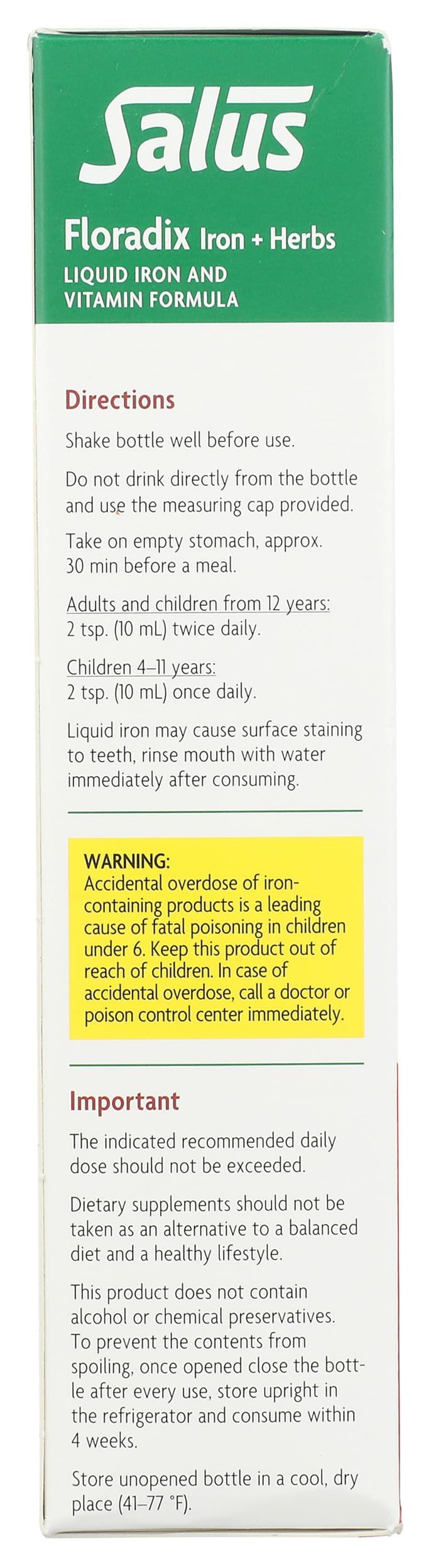 Floradix Floravital fruit juice concentrates emphasize natural flavor and vegetarian-friendly formula