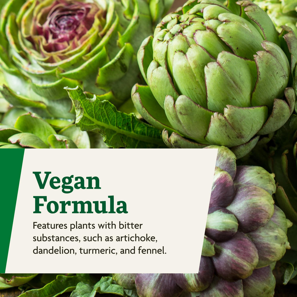 Floradix Gallexier packaging highlights vegan and non-GMO attributes