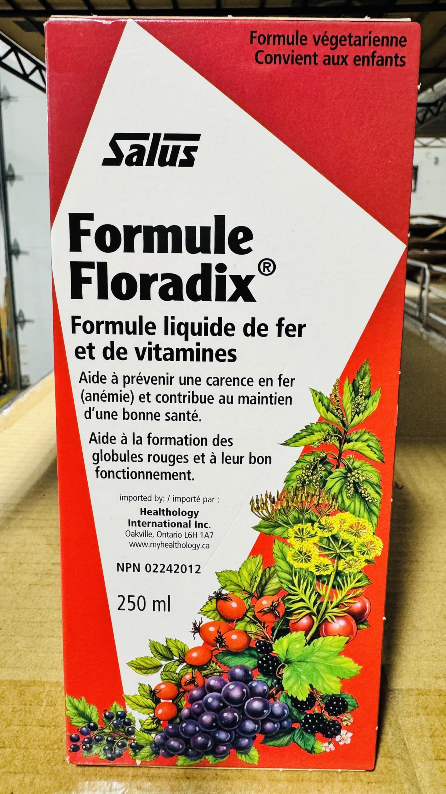 Floradix Liquid Iron with fruit juice concentrates for pleasant taste and iron intake