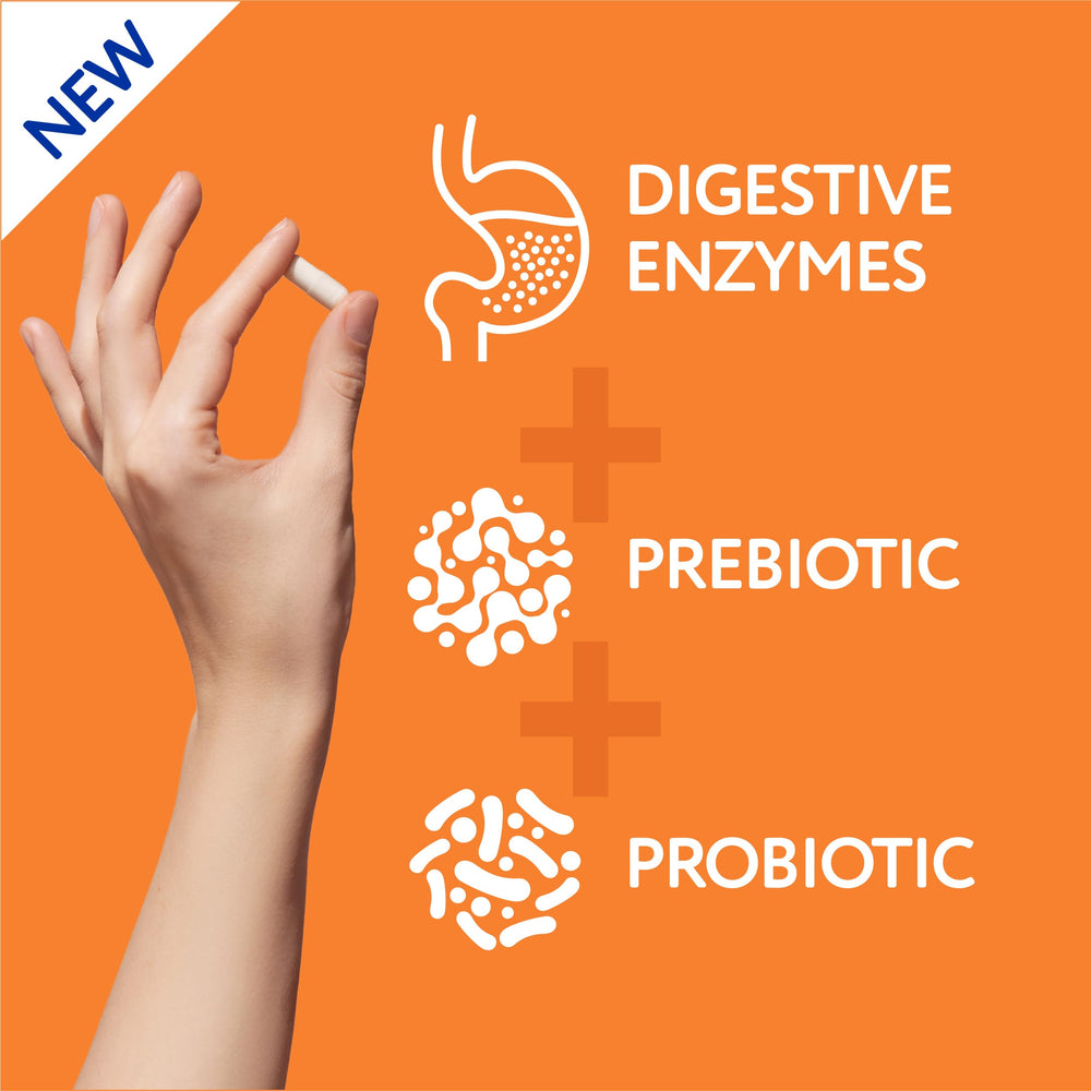 Florajen gluten and dairy digestion highlight for versatile meals.