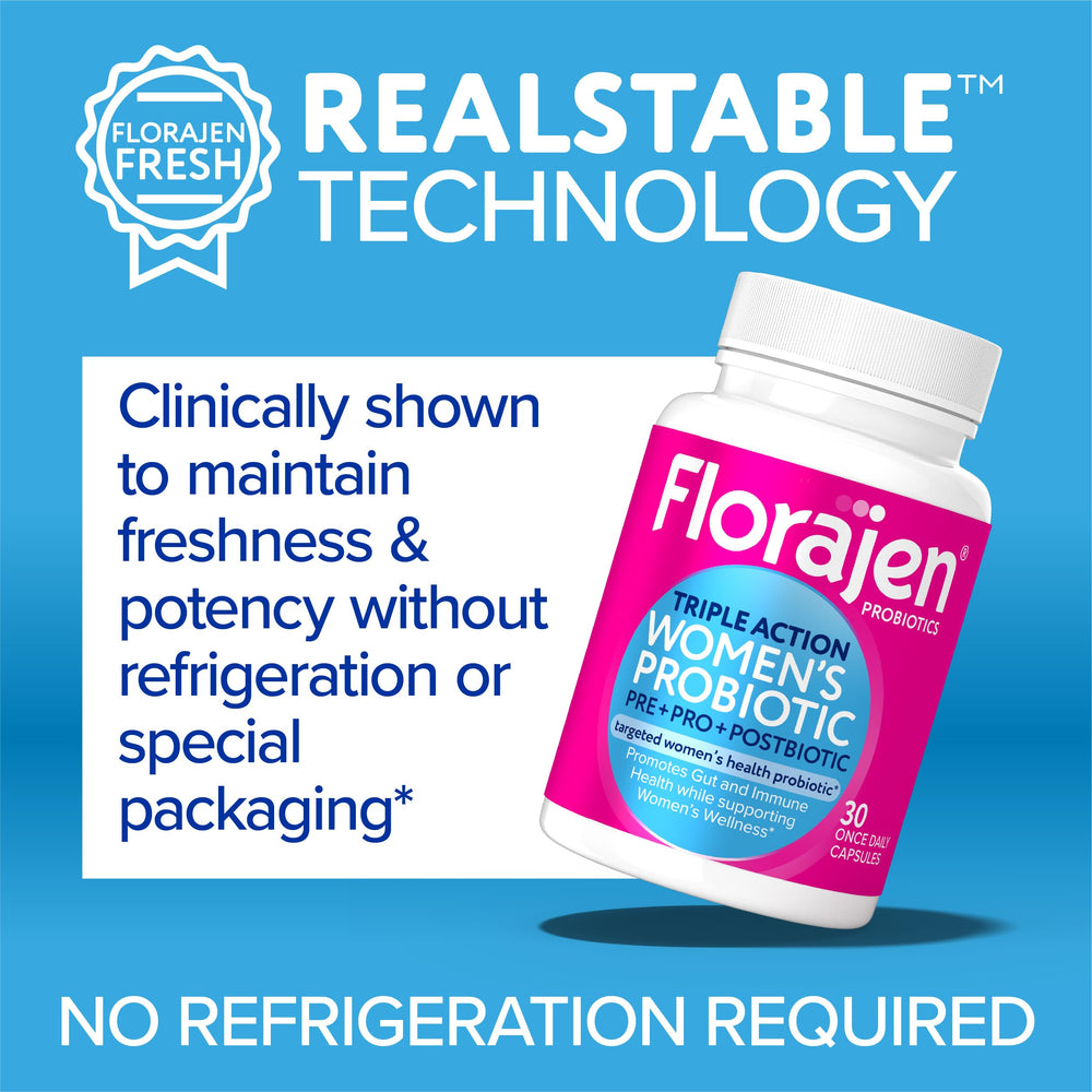 Florajen Women's Complete beside smoothie for a convenient daily dose