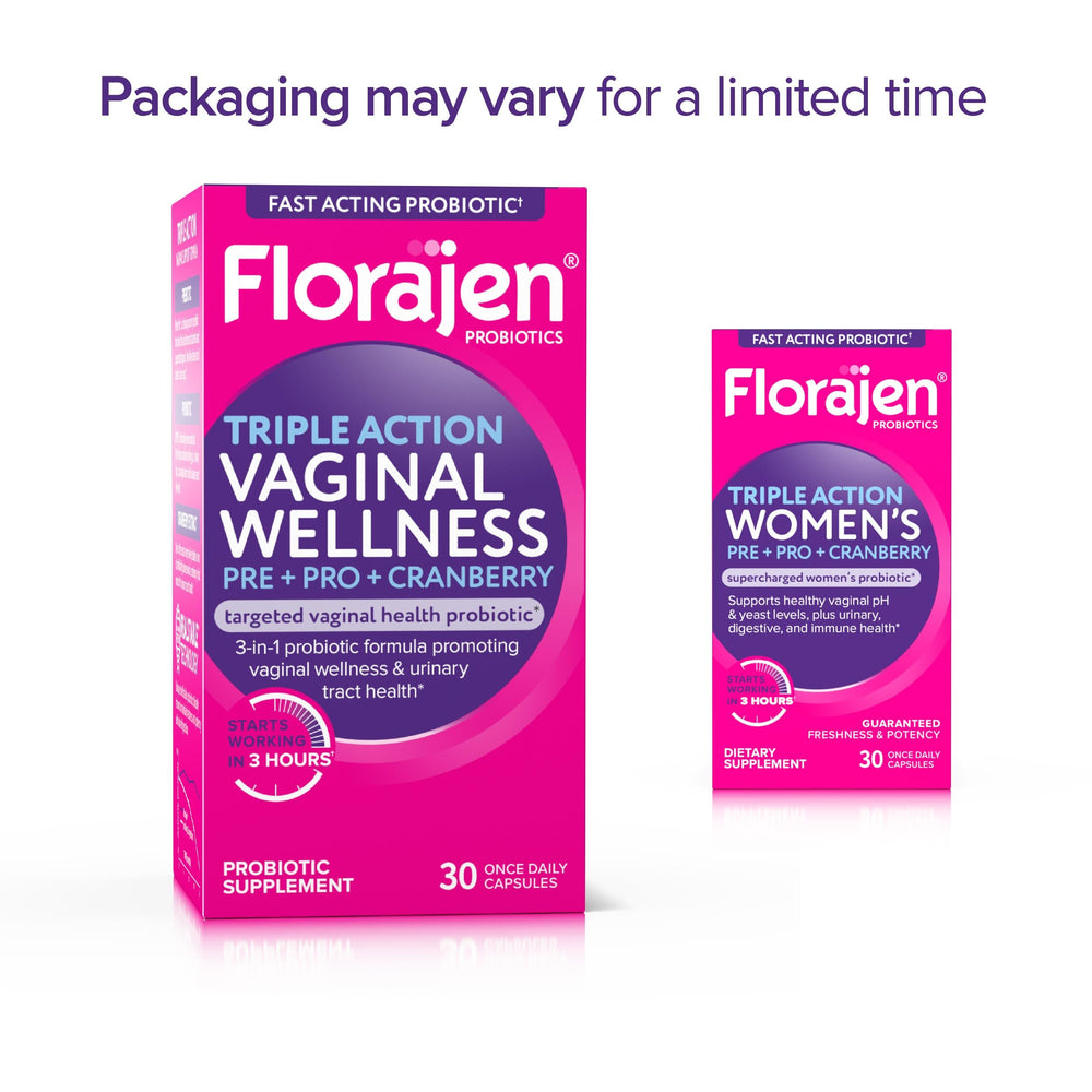 Florajen daily-use capsule image reinforces a simple, convenient routine.