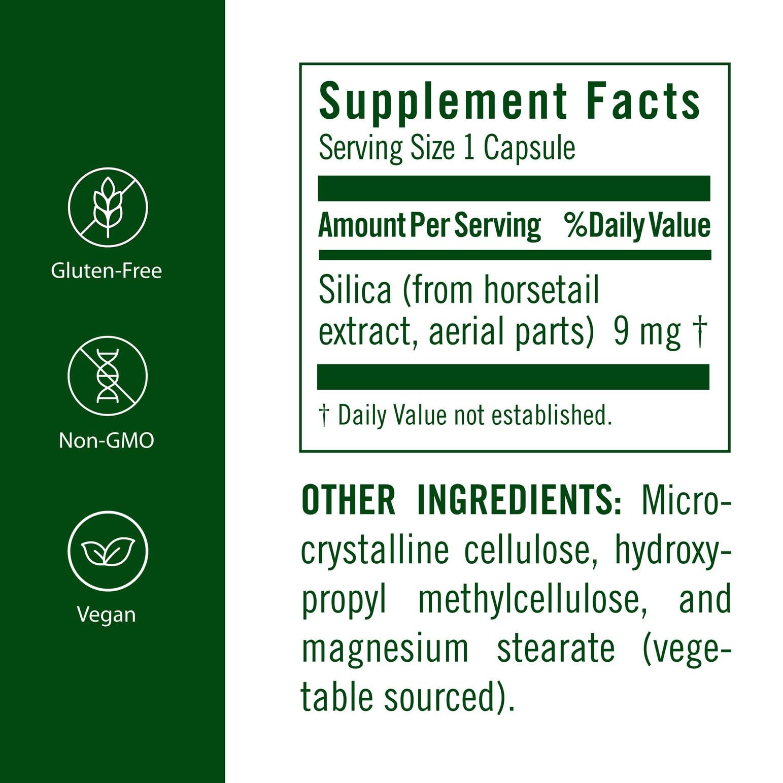 FloraSil horsetail extract close-up highlighting bioavailable silica