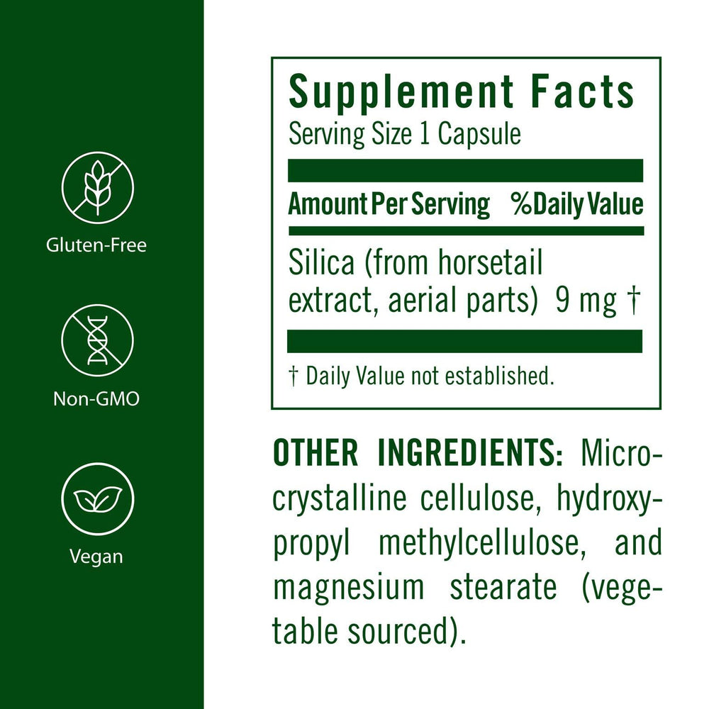 FloraSil horsetail extract close-up highlighting bioavailable silica