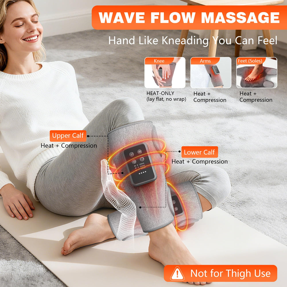 FloraVIC leg massager heat settings enable customizable warmth during use.