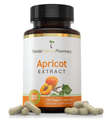 Florida Herbal Pharmacy apricot supplement bottle for daily use.