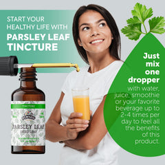 Florida Herbs Tincture Ingredients Label highlights organic sourcing and non-GMO notes.