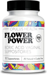 Flower Power boric acid suppositories usage: quick-dissolve vegan capsules for comfortable vaginal care