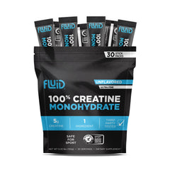 Fluid Creatine ultra-fine powder dissolves easily in drinks for smooth mixing.