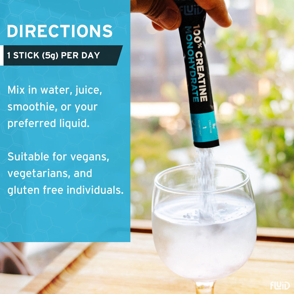 Fluid Creatine shows vegan and gluten-free compatibility for diverse diets.