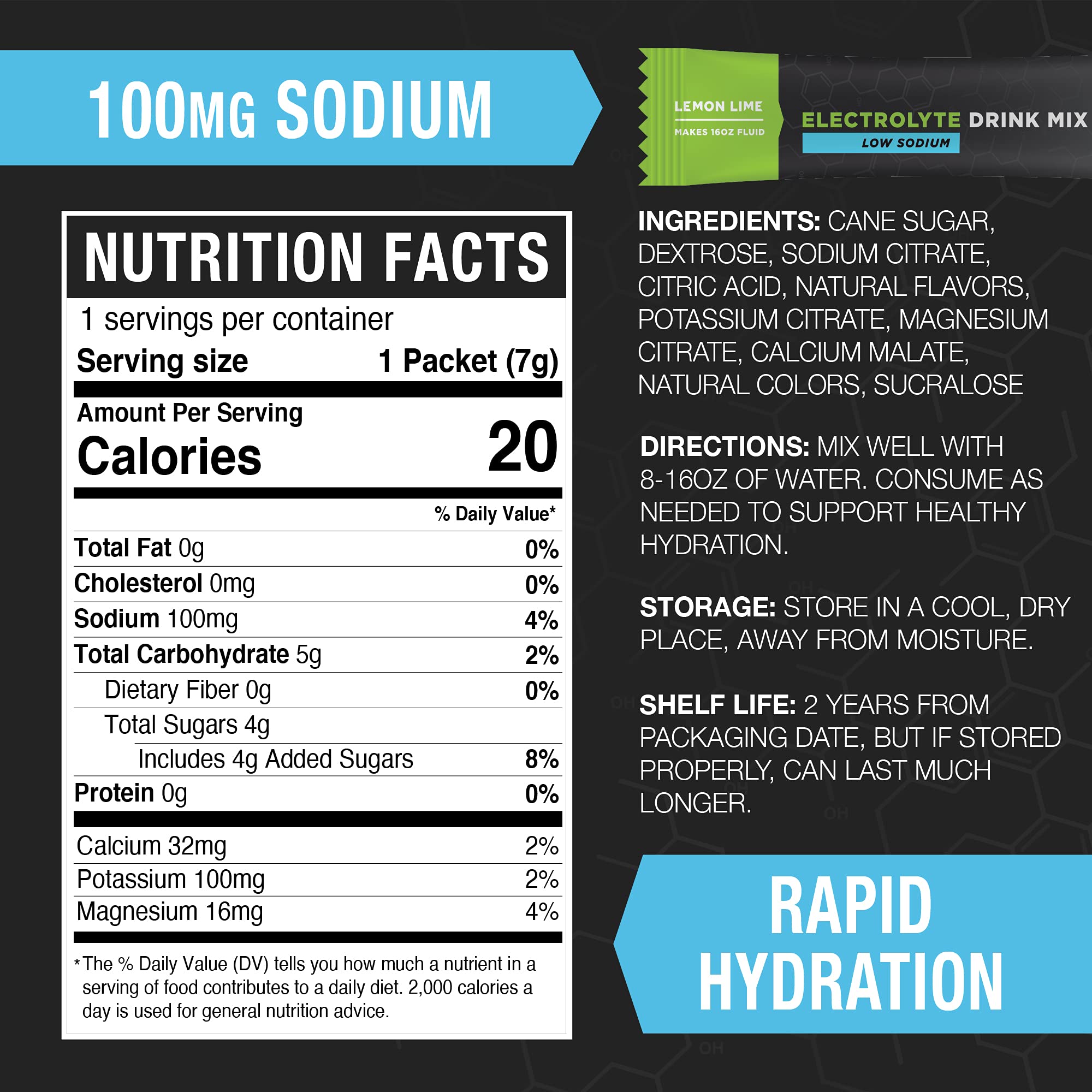 Fluid Tactical bottle with powder packet ready to shake for hydration.