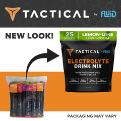 Fluid Tactical variety pack showcasing fruity flavors for daily hydration.