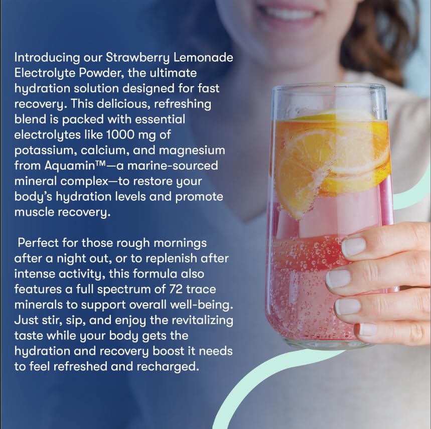 Flyby Electrolytes Strawberry Lemonade sachet for travel and quick hydration on the go.