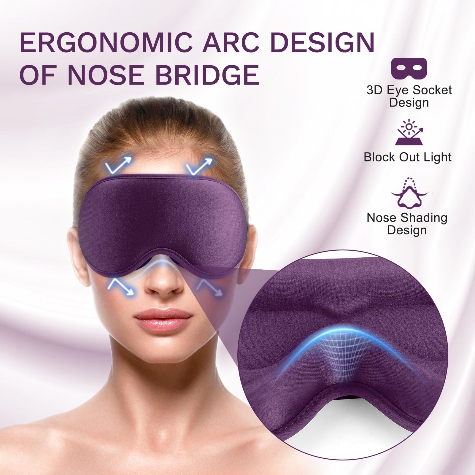 FlyCoco memory foam feels soft and skin-friendly for comfort.