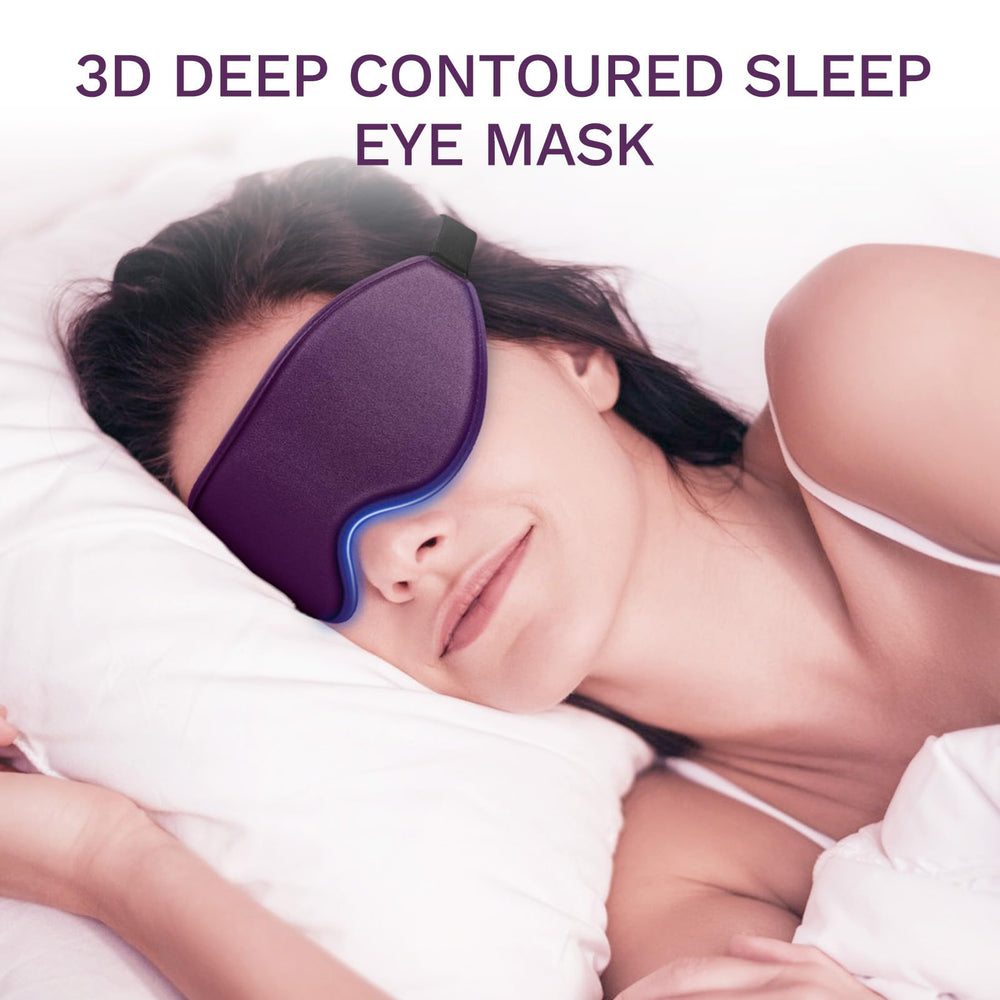FlyCoco purple sleep mask for relaxing evenings at home or travel.