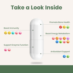 Flynew multivitamin bottle open pour scene for easy daily dosing