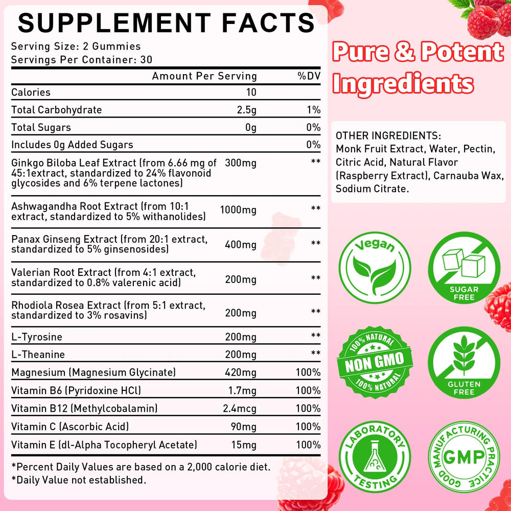 Flyrocer Ginkgo Biloba Gummies bottle side view highlighting 120-count packaging