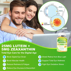 Flyrocer Lutein Gummies Bilberry and Saffron for circulation support visuals.