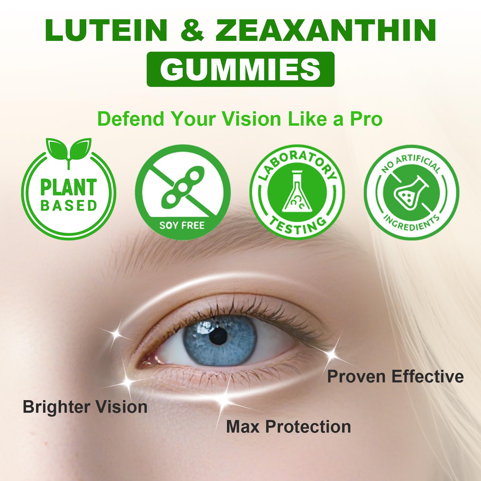 Flyrocer Lutein Gummies daily-use serving suggestion in routine.