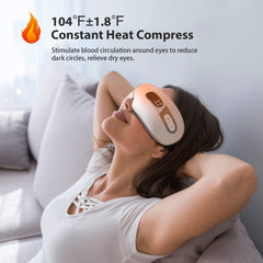 fmlave air compression massage targets temples and forehead to ease strain