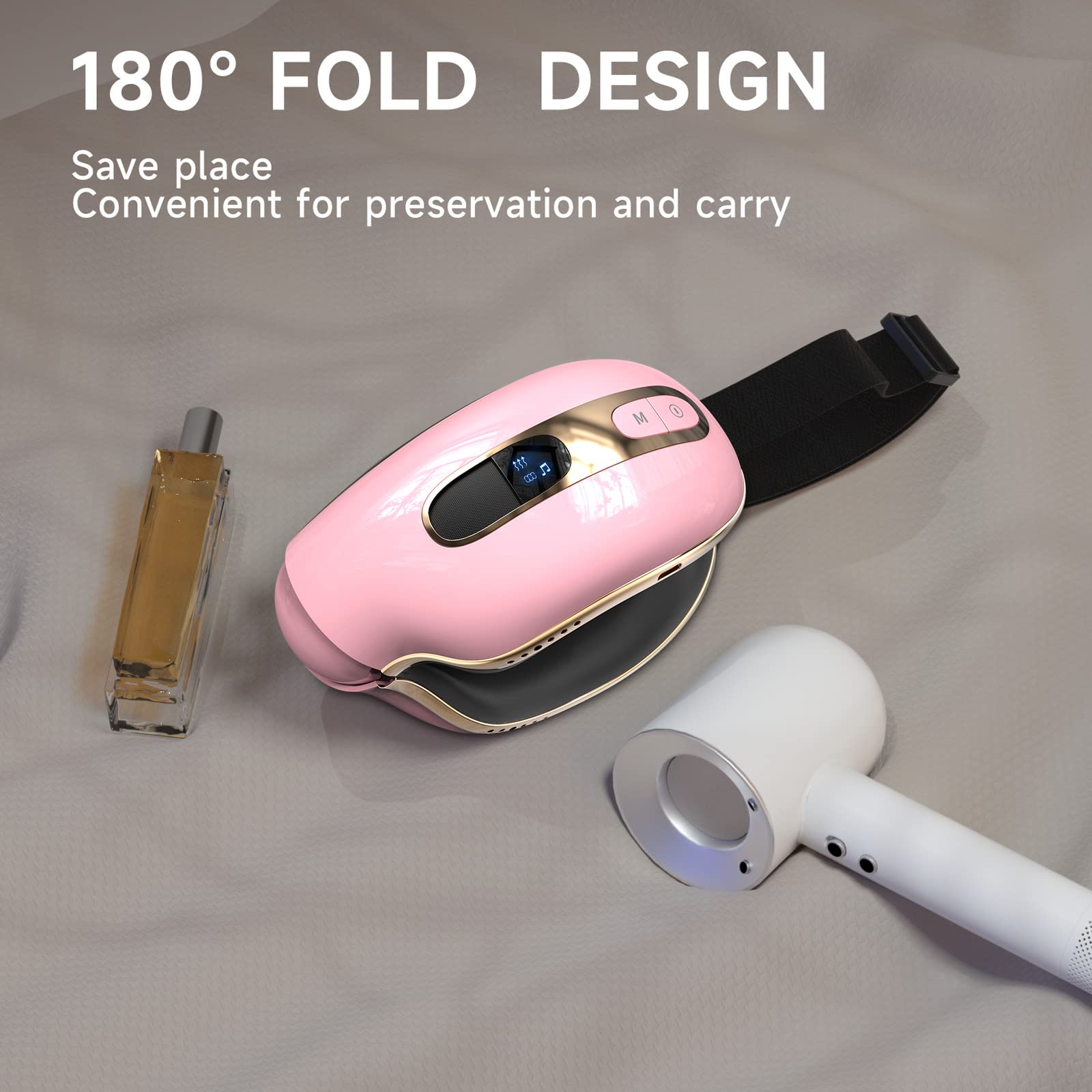 fmlave eye massager ergonomic groove design cradles the eyes comfortably