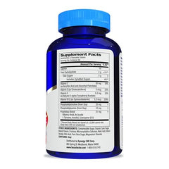 Close-up of a child taking Focus Factor Kids chewable daily