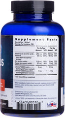 Closeup of Focus Select AREDS2 softgels showing easy daily dosing.