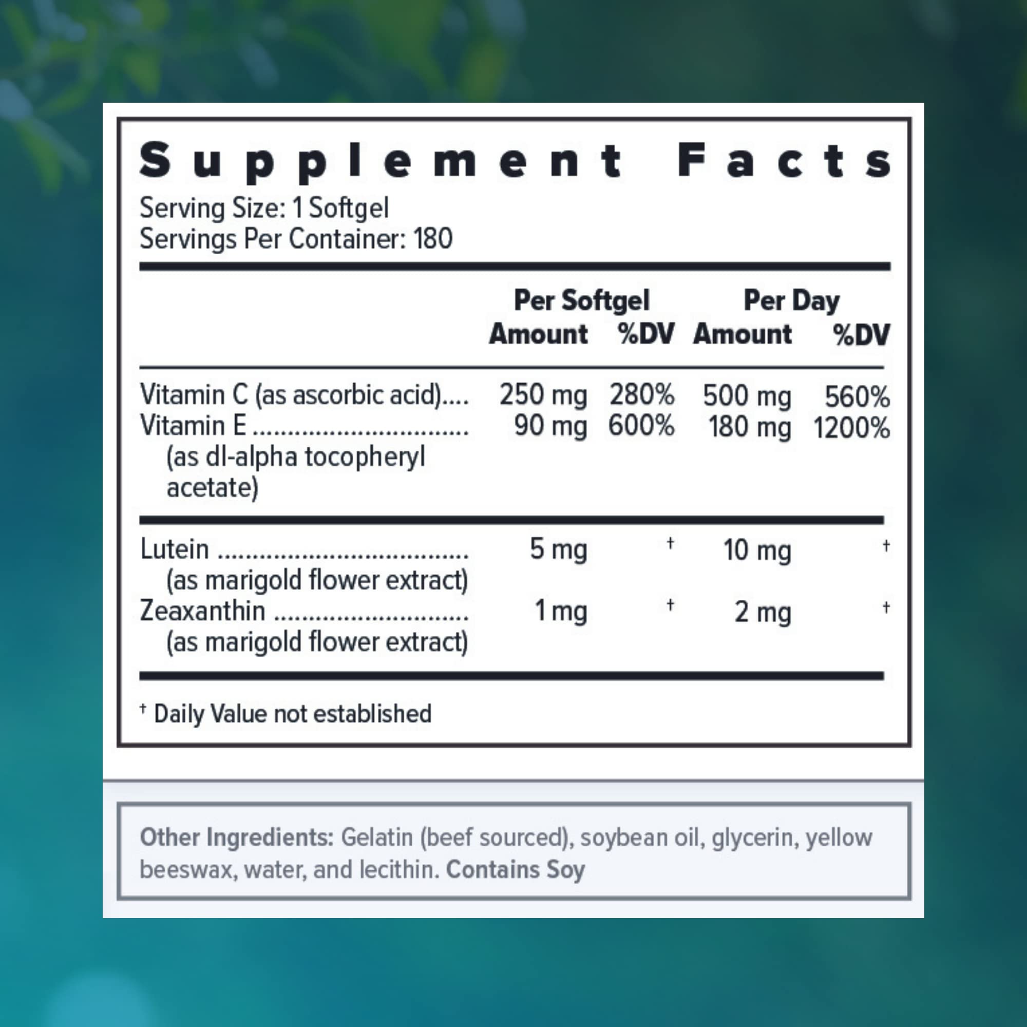 Focus Vision Supplements lutein and zeaxanthin-rich AREDS2 ingredients support macular health