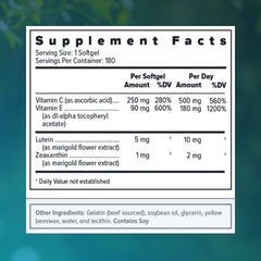 Focus Vision Supplements lutein and zeaxanthin-rich AREDS2 ingredients support macular health