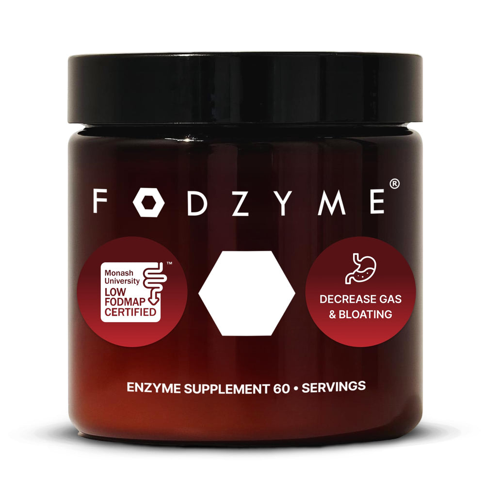 FODZYME Home Kit powder jar for instant digestion support when dining.