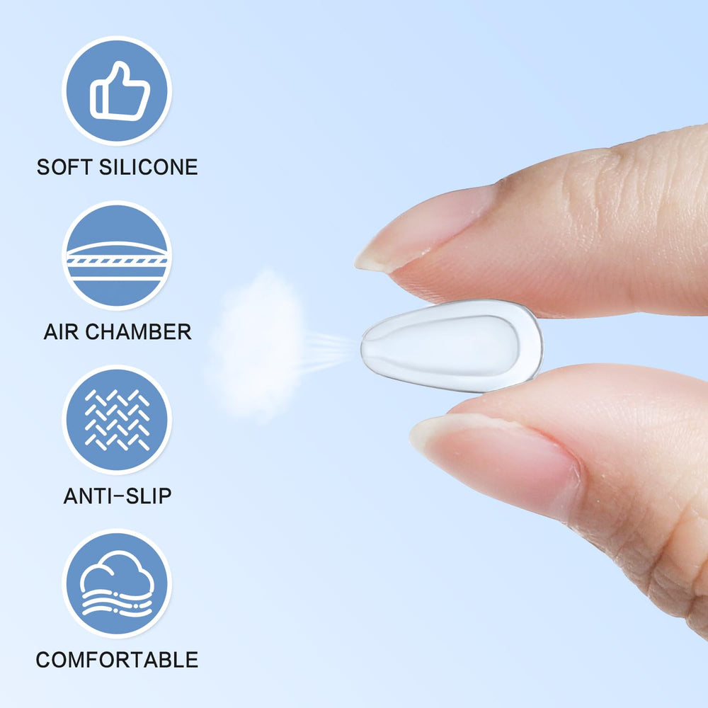 FOFALY nose pad 3-2mm thickness side view lifting glasses away from lashes.