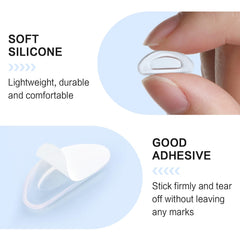 FOFALY anti-slip silicone nose pads keep glasses secure during workouts