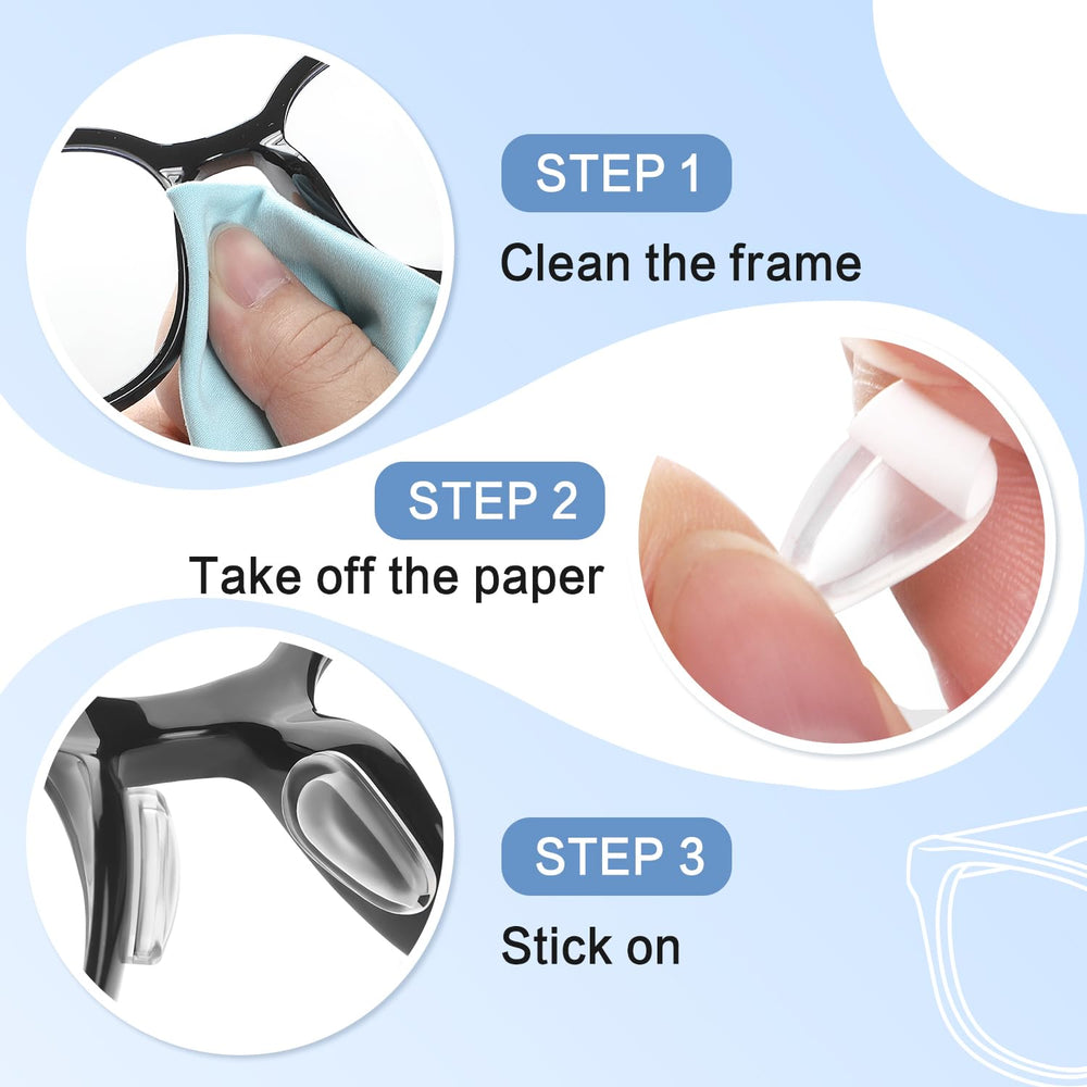FOFALY package includes five nose pad pairs plus case and tweezers.
