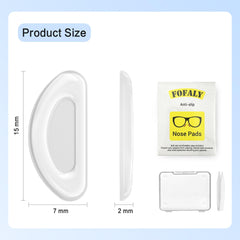 FOFALY soft silicone nose pads adapt to varied nose bridges for gentle support