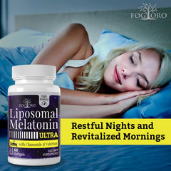Fogoro Melatonin serving tablet ready for nightly routine