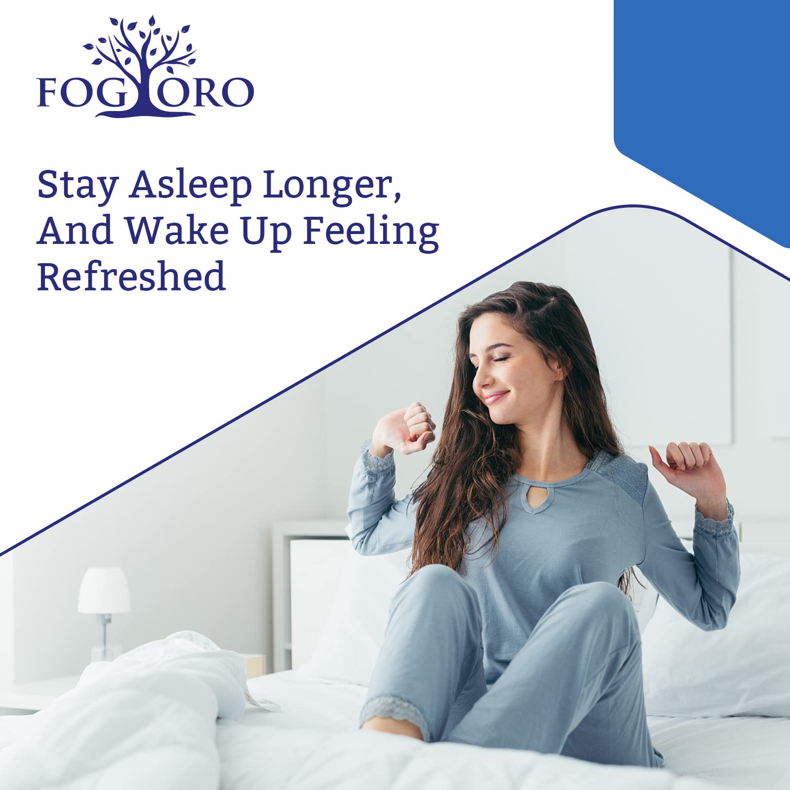 Fogoro Melatonin packaging emphasizes quality manufacturing and clear guidance.
