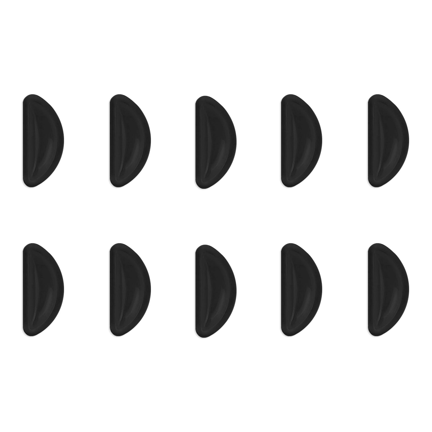 FOHOLA silicone nose pads close-up in black showing soft contact and anti-slip grip