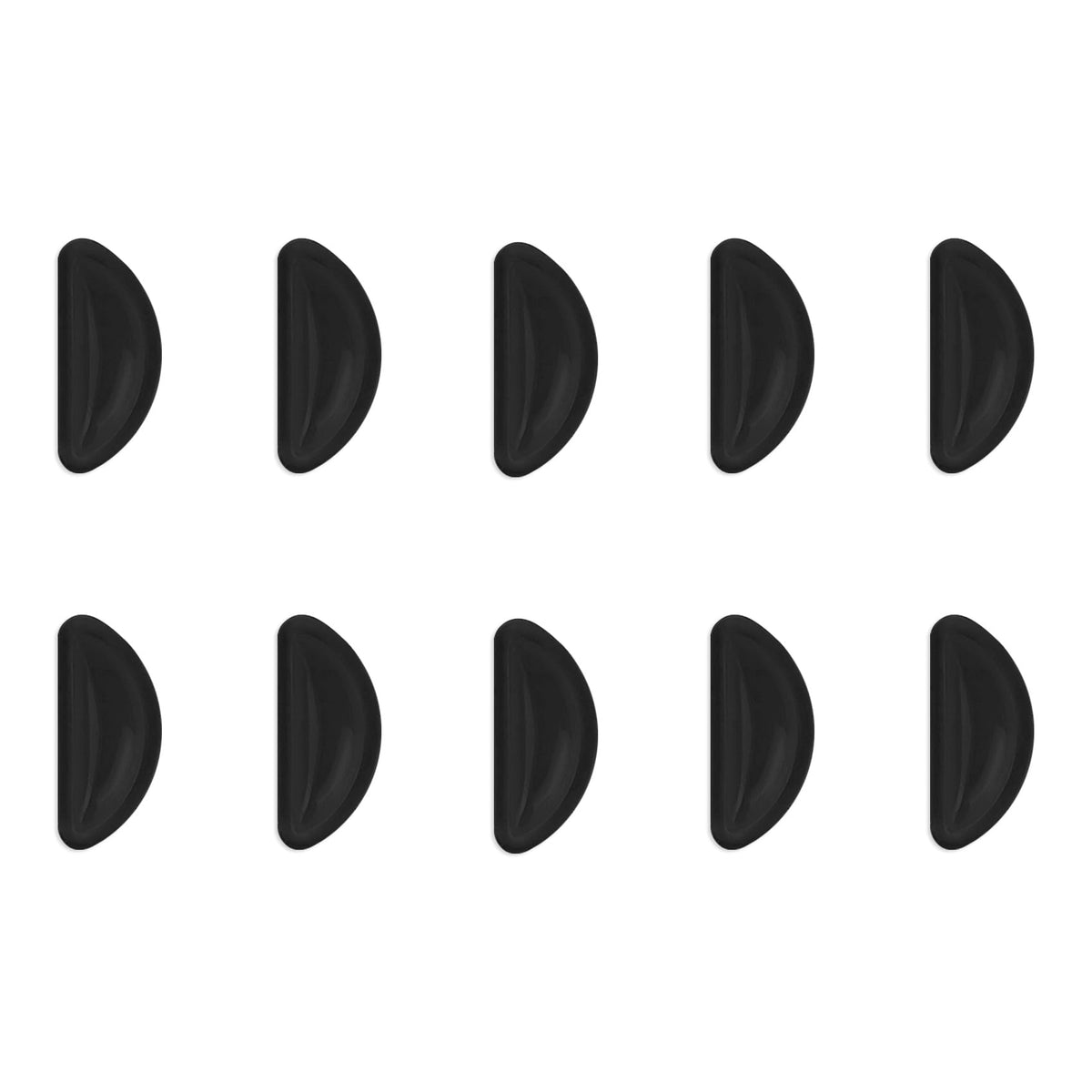 FOHOLA silicone nose pads close-up in black showing soft contact and anti-slip grip