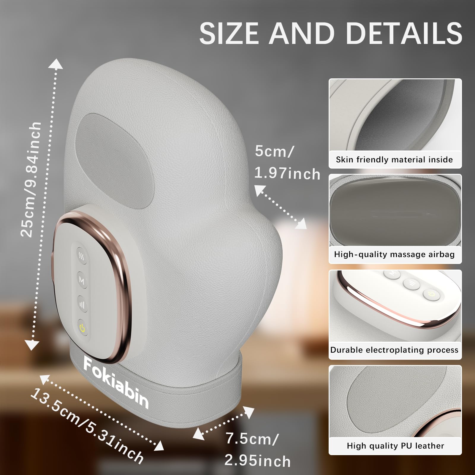 Fokiabin hand massager with aloe lotion enhances moisture and softness